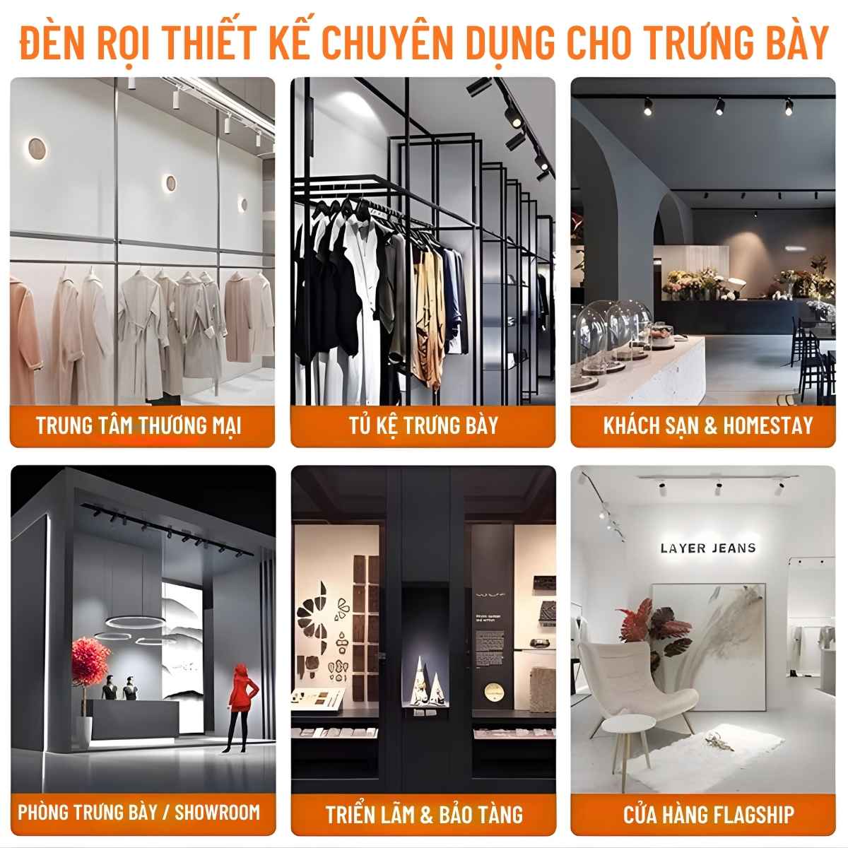 đèn rọi ray – giải pháp vừa đẹp, vừa hiệu quả để “biến không gian quán của bạn thành nơi khách muốn ở lại thật lâu.”